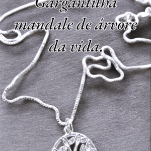 Gargantilha mandale de árvore da vida.